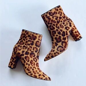 Marc Fisher Ulani Leopard Print Calf Hair Boots